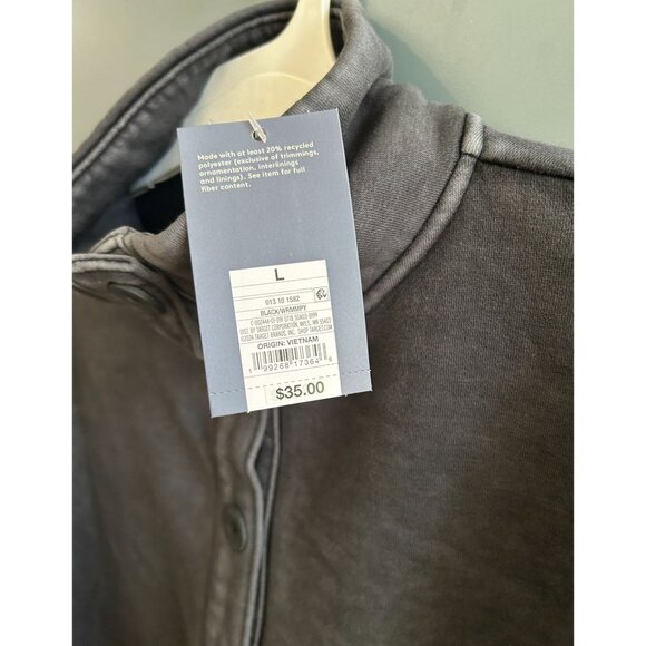 NEW with tags Women's L Button-Front Pullover Sweatshirt - Universal Thread - Picture 3 of 5